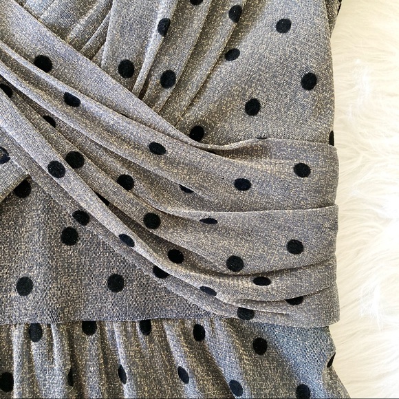 B.Moss Dress Gold Black Fit & Flare Cocktail - Picture 7 of 12